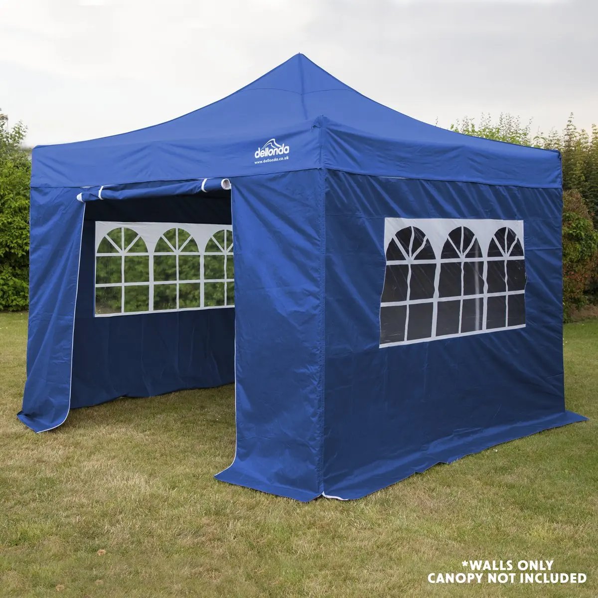Dellonda DG147 Premium Gazebo/Marquee Side Walls/Doors/Windows Fits 3 x 3m Models - Blue Dellonda