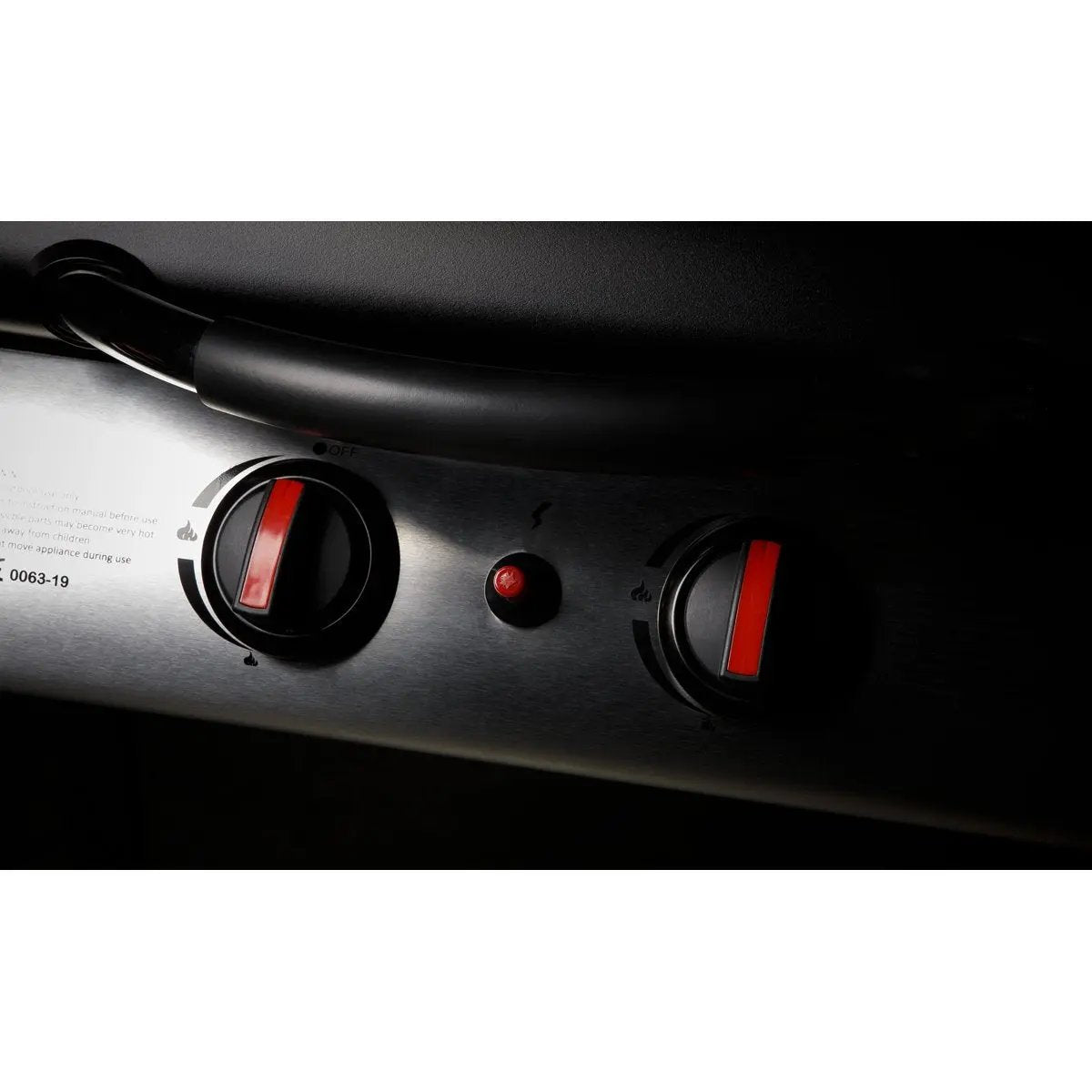 Dellonda DG15 4 Burner Gas BBQ Grill Ignition Thermometer Black/Stainless Steel Dellonda