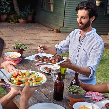 Dellonda DG15 4 Burner Gas BBQ Grill Ignition Thermometer Black/Stainless Steel Dellonda