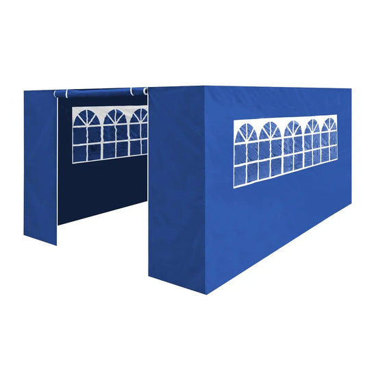 Dellonda DG151 Premium Side Walls/Doors/Windows for Gazebo/Marquee Fits 3 x 4.5m Models - Blue Dellonda