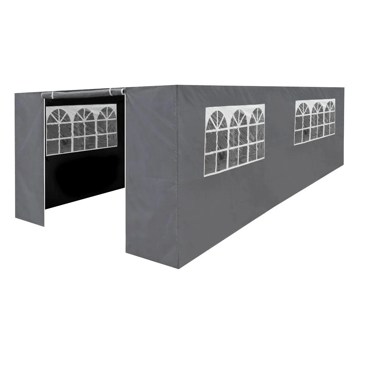 Dellonda DG157 Premium Side Walls/Doors/Windows for Gazebo/Marquee Fits 3 x 6m Models - Grey Dellonda