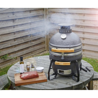 Dellonda DG158 Deluxe 16"(40cm) Ceramic Kamado Style BBQ Grill/Oven/Smoker Dellonda