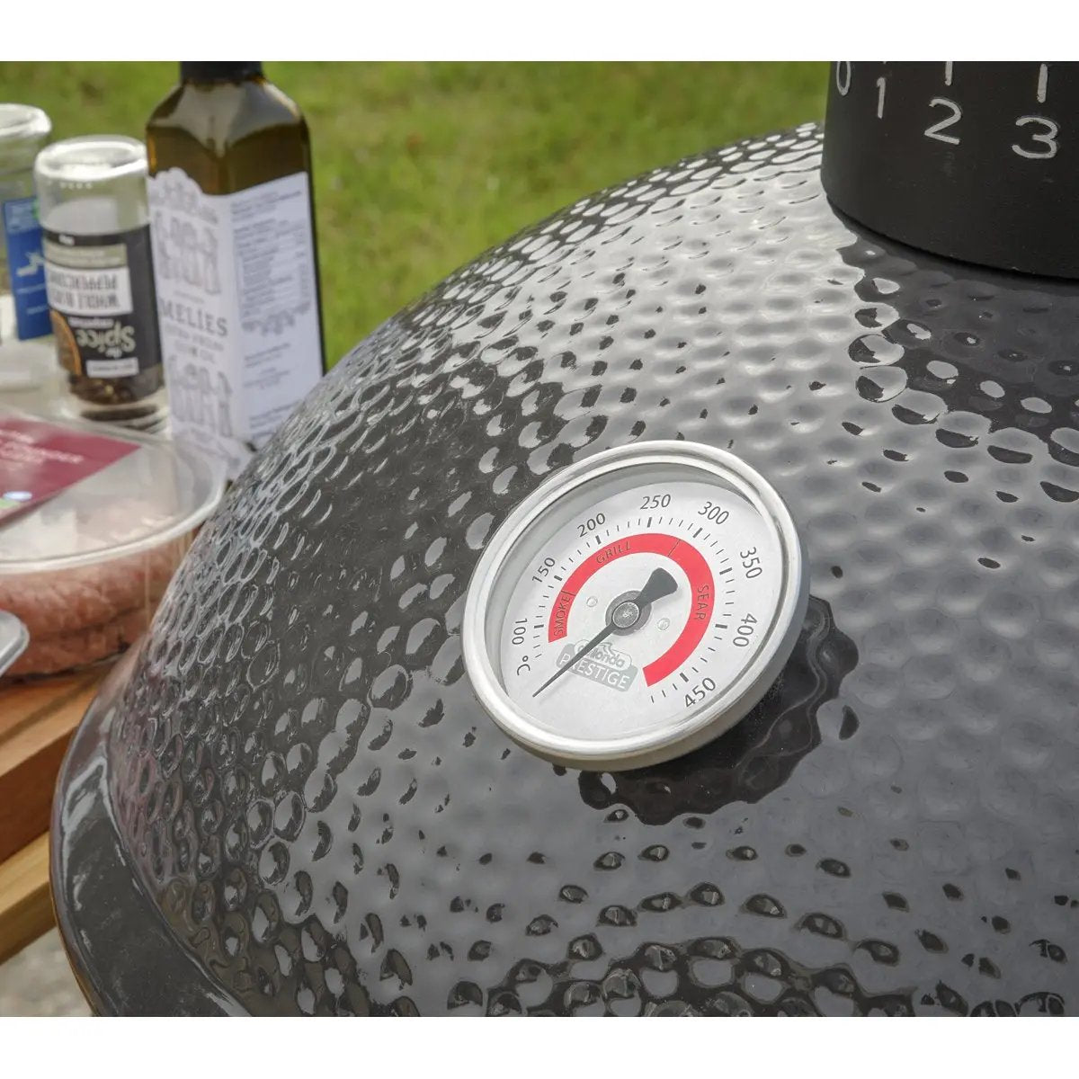 Dellonda DG158 Deluxe 16"(40cm) Ceramic Kamado Style BBQ Grill/Oven/Smoker Dellonda