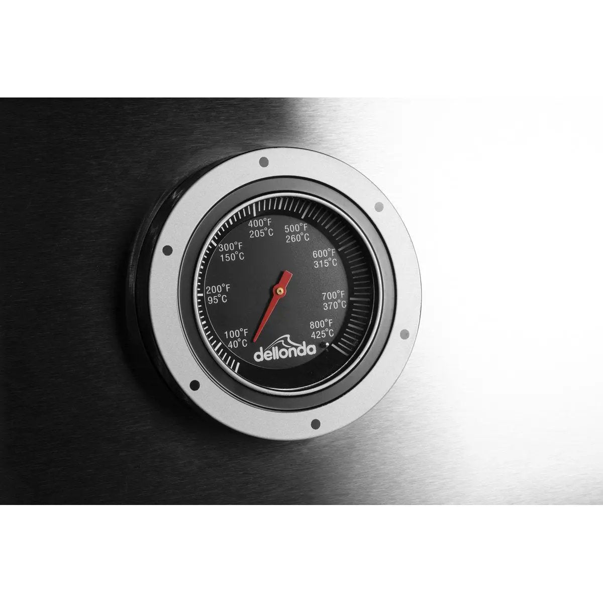 Dellonda DG16 3 Burner Deluxe Gas BBQ Grill with Piezo Ignition & Wheels - Stainless Steel Dellonda