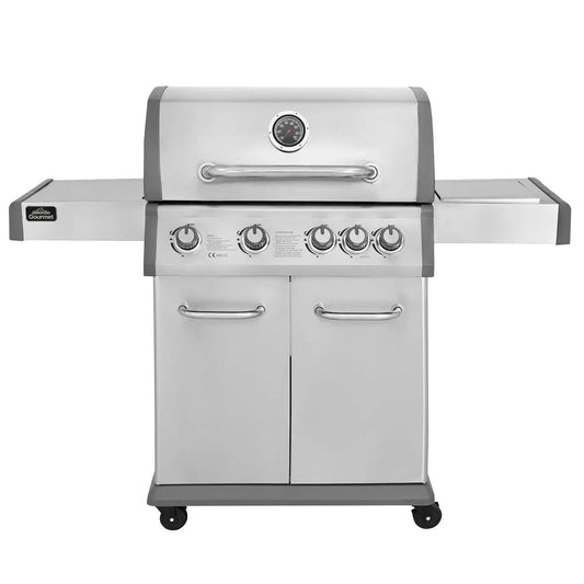 Dellonda DG17 4+1 Burner Deluxe Gas BBQ Grill Stainless Steel Side Burner Ignition Dellonda