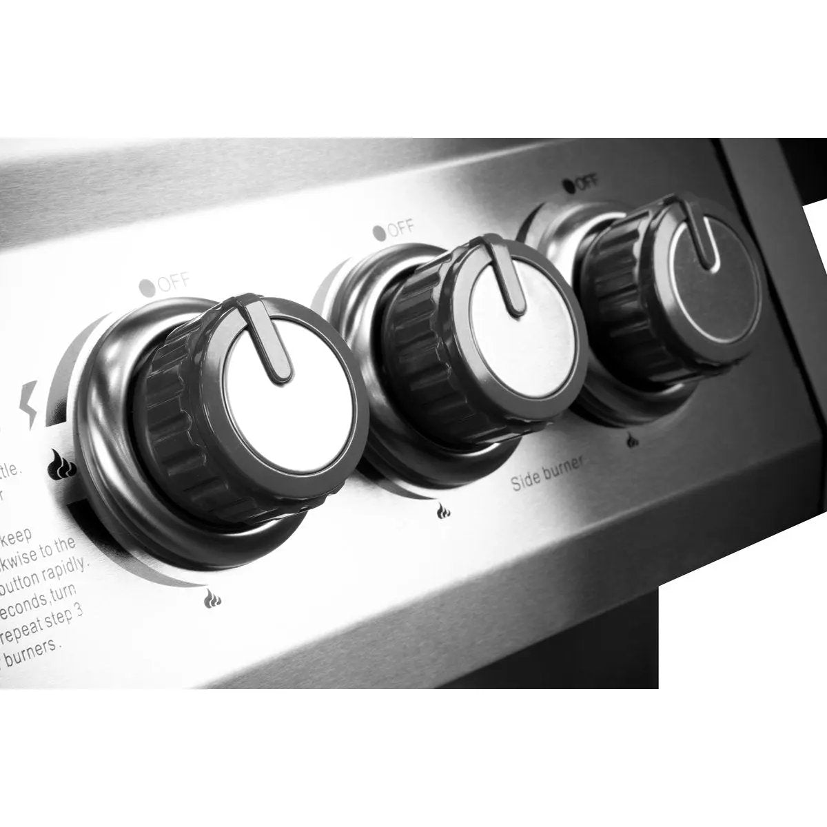 Dellonda DG17 4+1 Burner Deluxe Gas BBQ Grill Stainless Steel Side Burner Ignition Dellonda