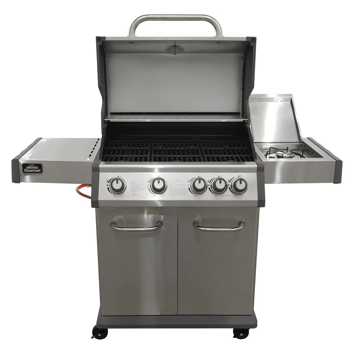 Dellonda DG17 4+1 Burner Deluxe Gas BBQ Grill Stainless Steel Side Burner Ignition Dellonda