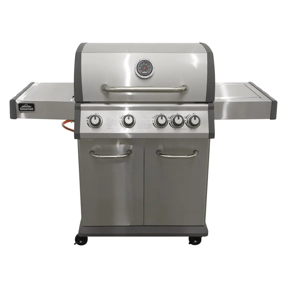 Dellonda DG17 4+1 Burner Deluxe Gas BBQ Grill Stainless Steel Side Burner Ignition Dellonda