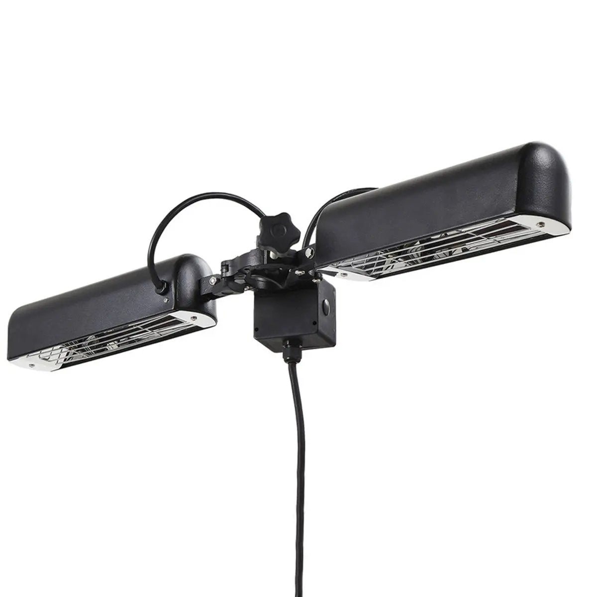 Dellonda DG176 Folding Parasol/Gazebo/Patio Outdoor Infrared Heater Two Panels Extra Long 5M Cable 1600W Dellonda