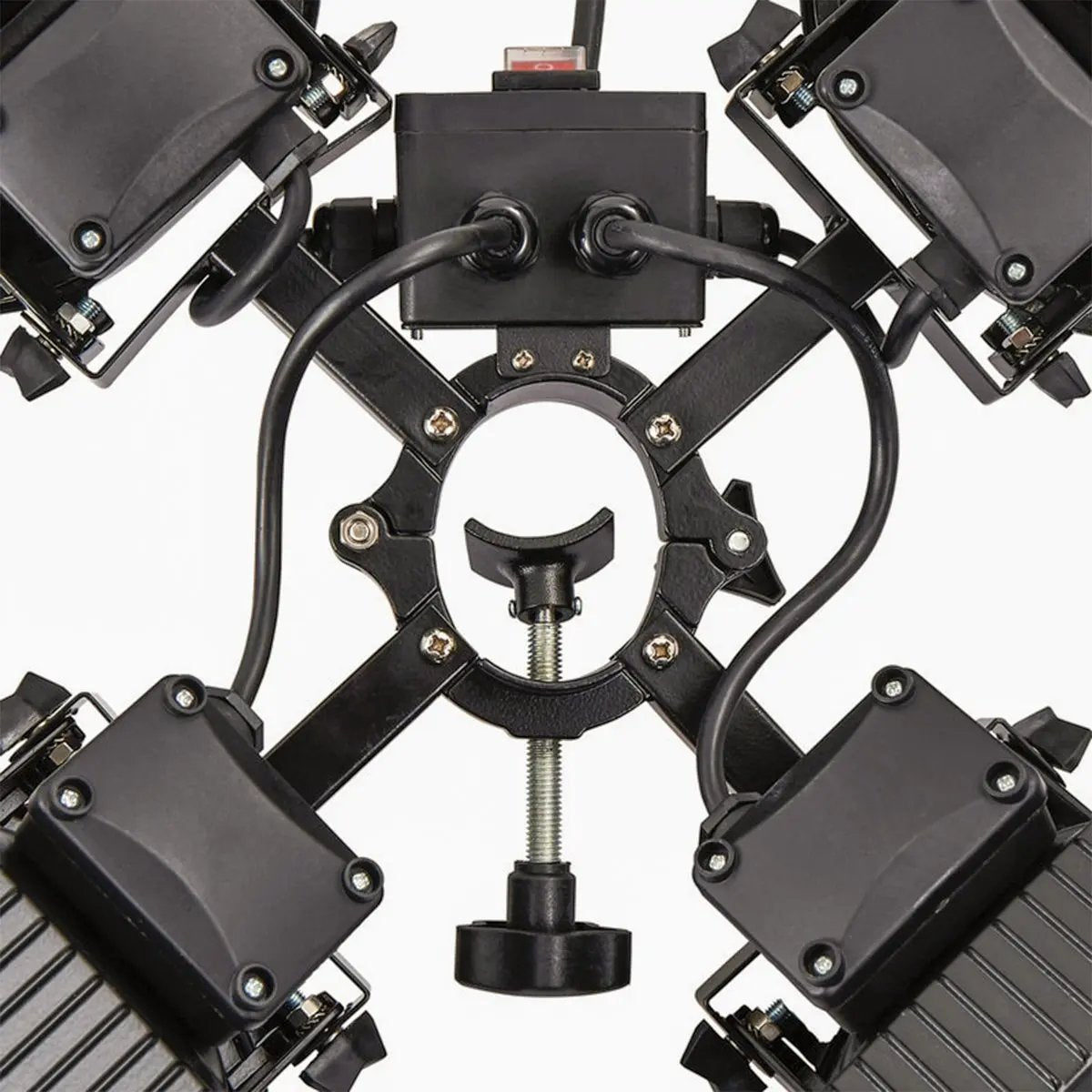 Dellonda DG178 Folding Parasol/Gazebo/Patio Outdoor Infrared Heater Four Panels Extra Long 5M Cable 1800W Dellonda