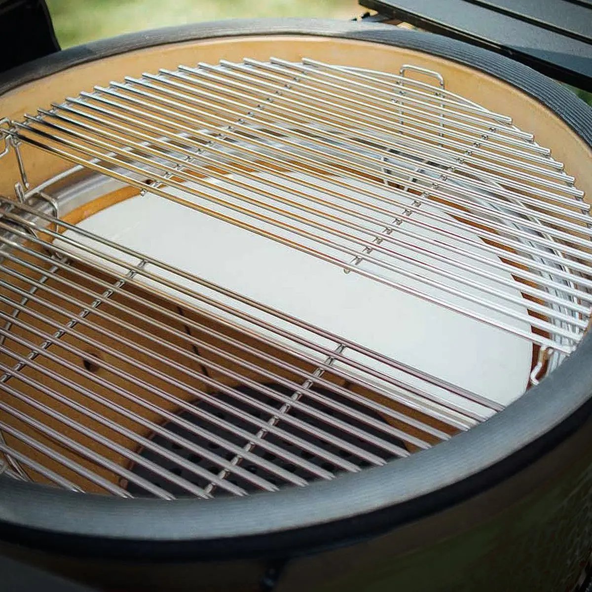 Dellonda DG185 Kamado Halfmoon Ceramic Heat Deflector Plates 15" - Set of 2 Dellonda