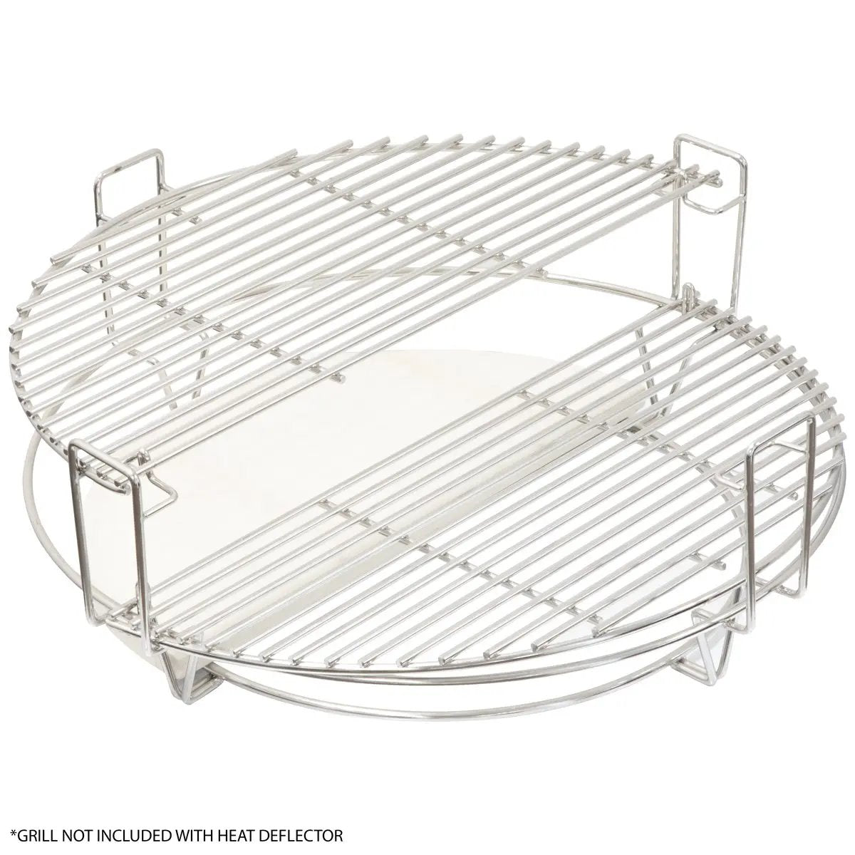 Dellonda DG185 Kamado Halfmoon Ceramic Heat Deflector Plates 15" - Set of 2 Dellonda