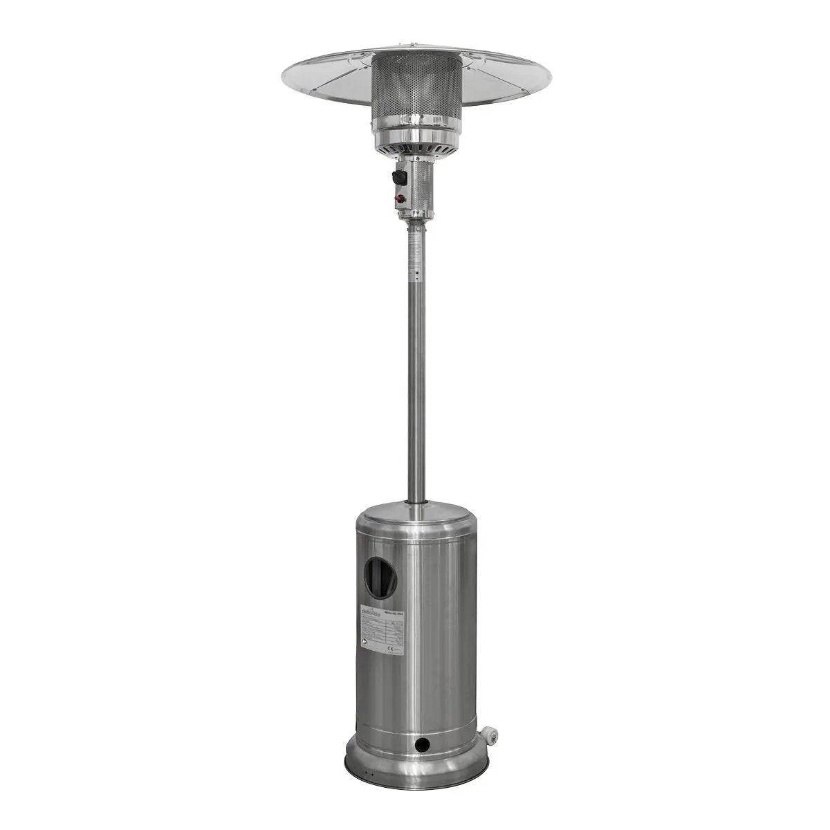 Dellonda DG2 13kW Stainless Steel Commercial Gas Outdoor Garden Patio Heater Wheels Dellonda