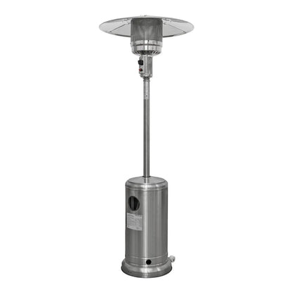 Dellonda DG2 13kW Stainless Steel Commercial Gas Outdoor Garden Patio Heater Wheels Dellonda