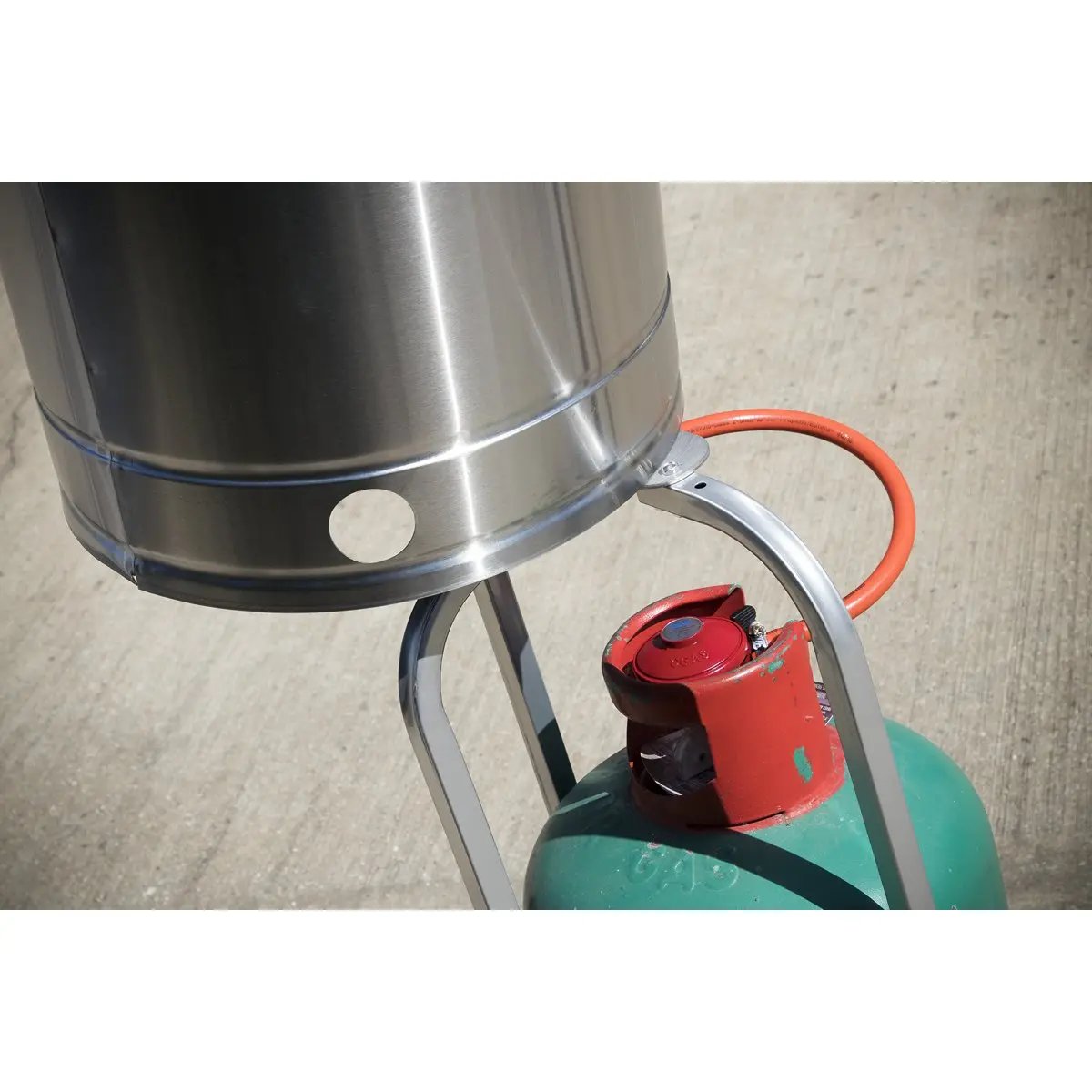 Dellonda DG2 13kW Stainless Steel Commercial Gas Outdoor Garden Patio Heater Wheels Dellonda