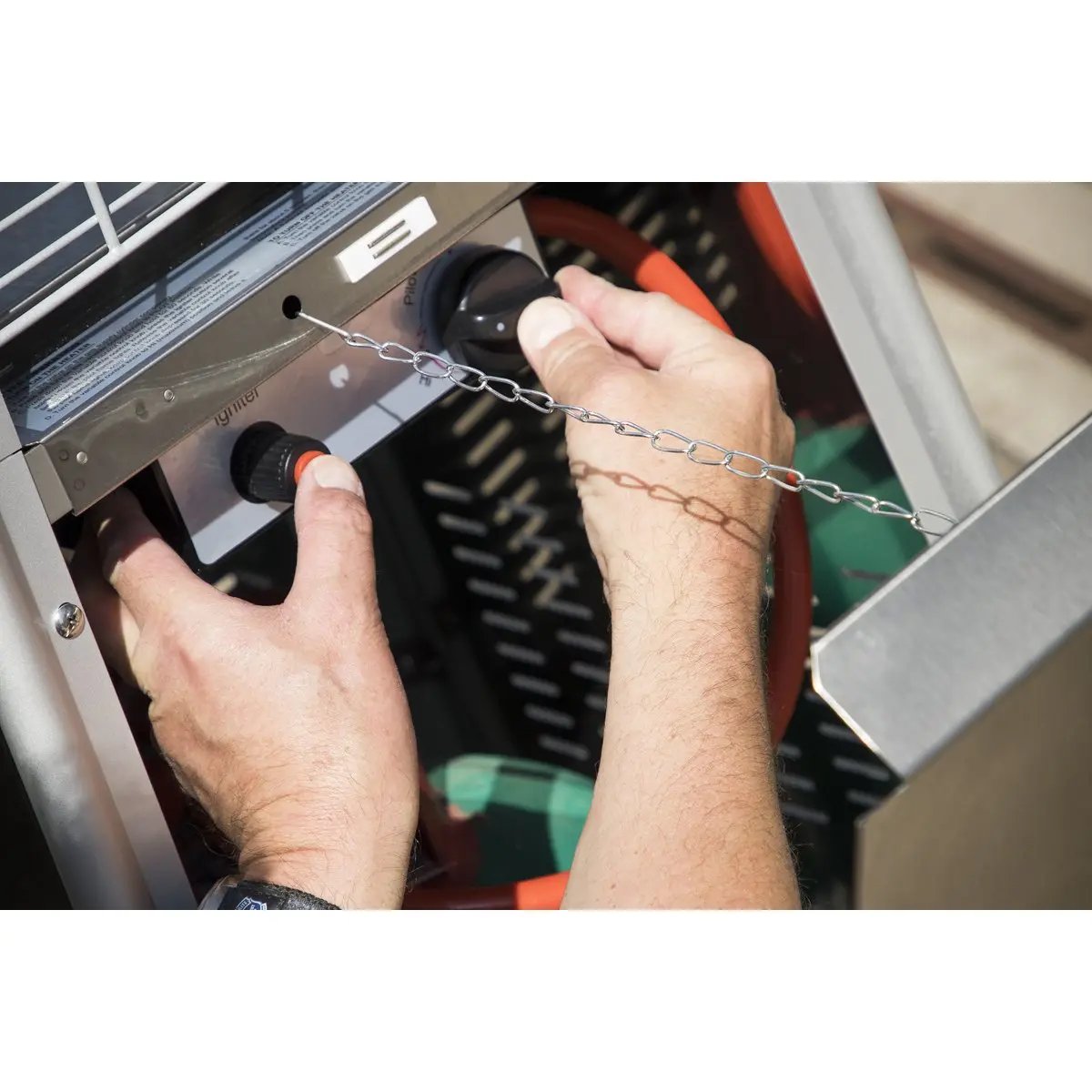 Dellonda DG2 13kW Stainless Steel Commercial Gas Outdoor Garden Patio Heater Wheels Dellonda