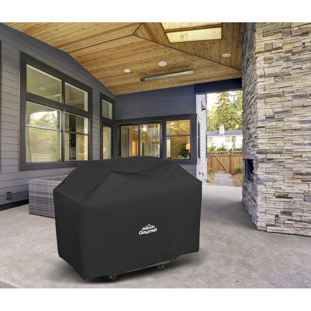 Dellonda DG24 Deluxe Oxford Style Water-Resistant Cover for BBQs 1270 x 920mm Dellonda