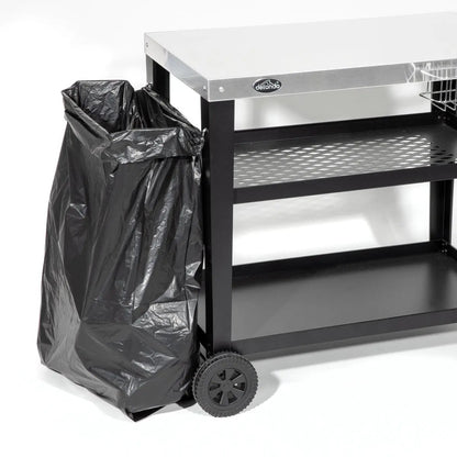 Dellonda DG263 Barbecue/Plancha Trolley for Outdoor Grilling/Cooking with Utensil Holder Stainless Steel Dellonda