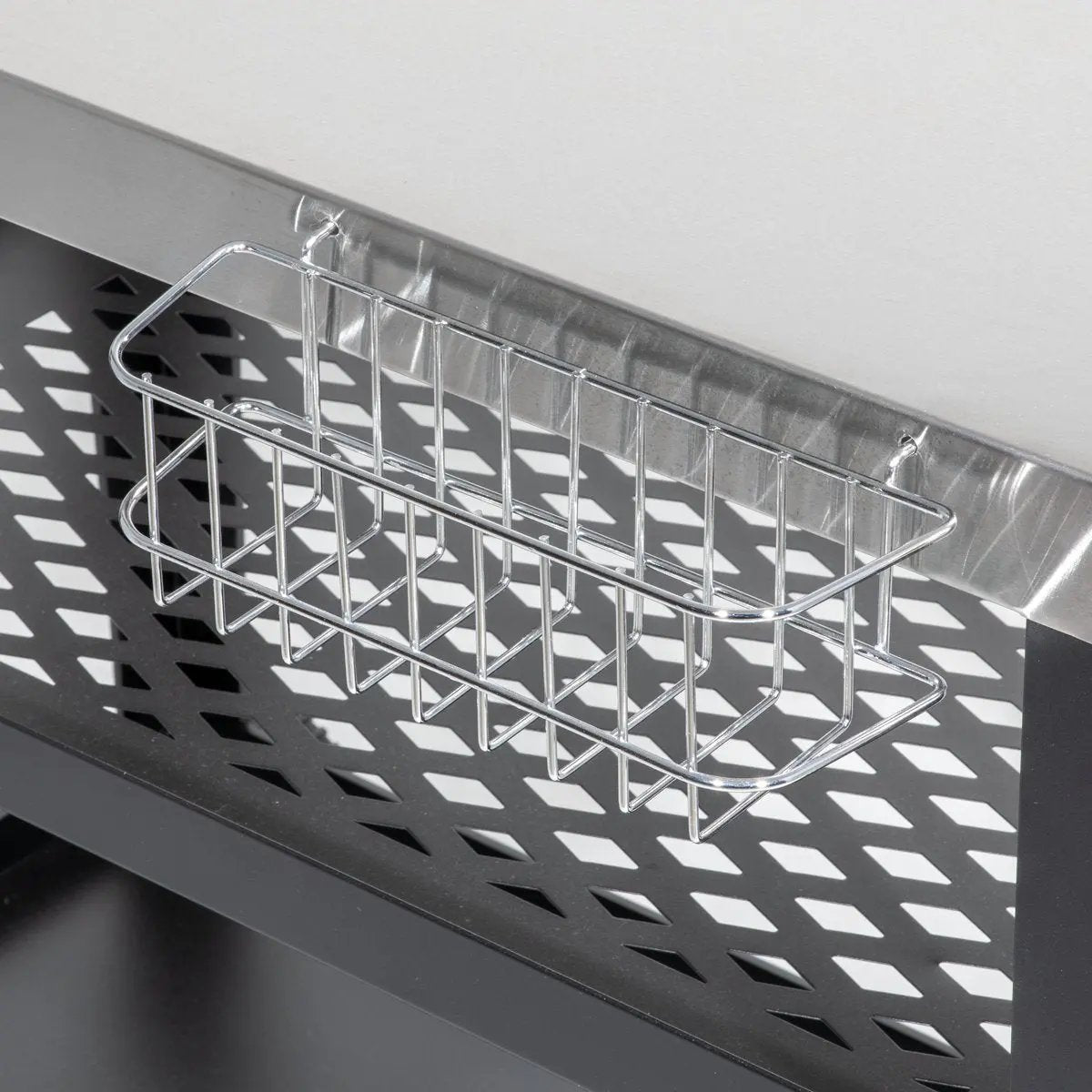 Dellonda DG263 Barbecue/Plancha Trolley for Outdoor Grilling/Cooking with Utensil Holder Stainless Steel Dellonda