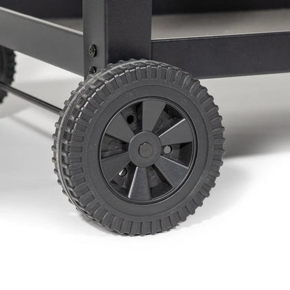 Dellonda DG263 Barbecue/Plancha Trolley for Outdoor Grilling/Cooking with Utensil Holder Stainless Steel Dellonda