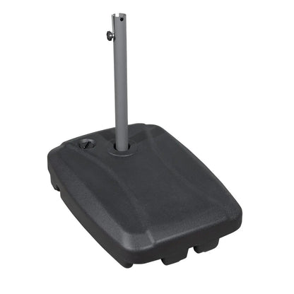 Dellonda DG266 60L Fillable Parasol Base with Wheels and Cross Base Water or Sand Filled Dellonda