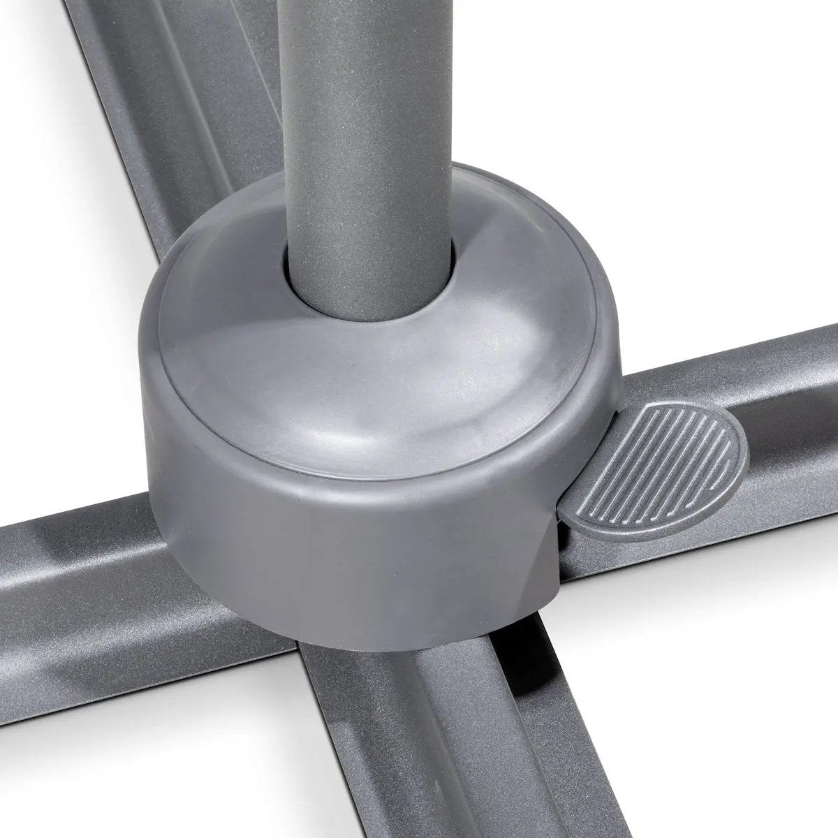 Dellonda DG267 Ø3m Garden/Patio Cantilever Parasol/Umbrella with Crank Handle Tilt 360° Rotation and Cover Grey Dellonda