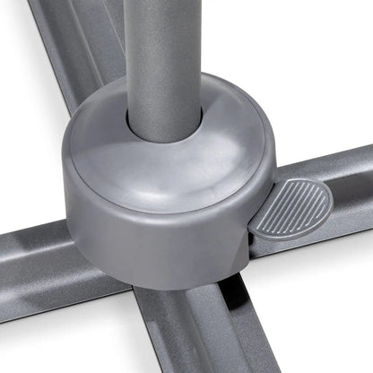 Dellonda DG267 Ø3m Garden/Patio Cantilever Parasol/Umbrella with Crank Handle Tilt 360° Rotation and Cover Grey Dellonda