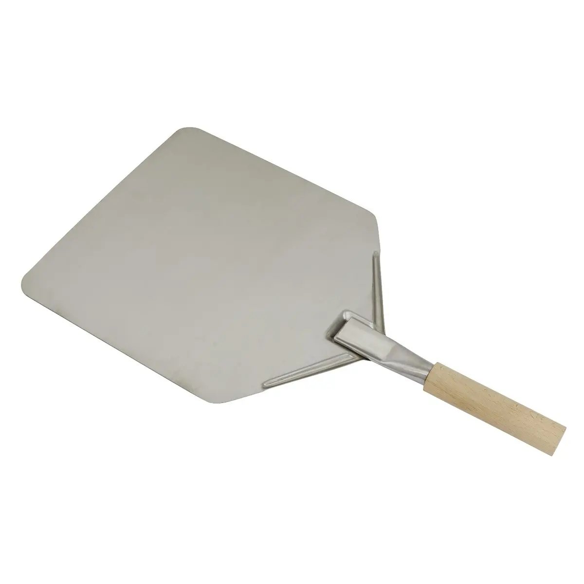 Dellonda DG39 Stainless Steel Pizza Peel 11 x 15" with 5" Wooden Handle Dellonda