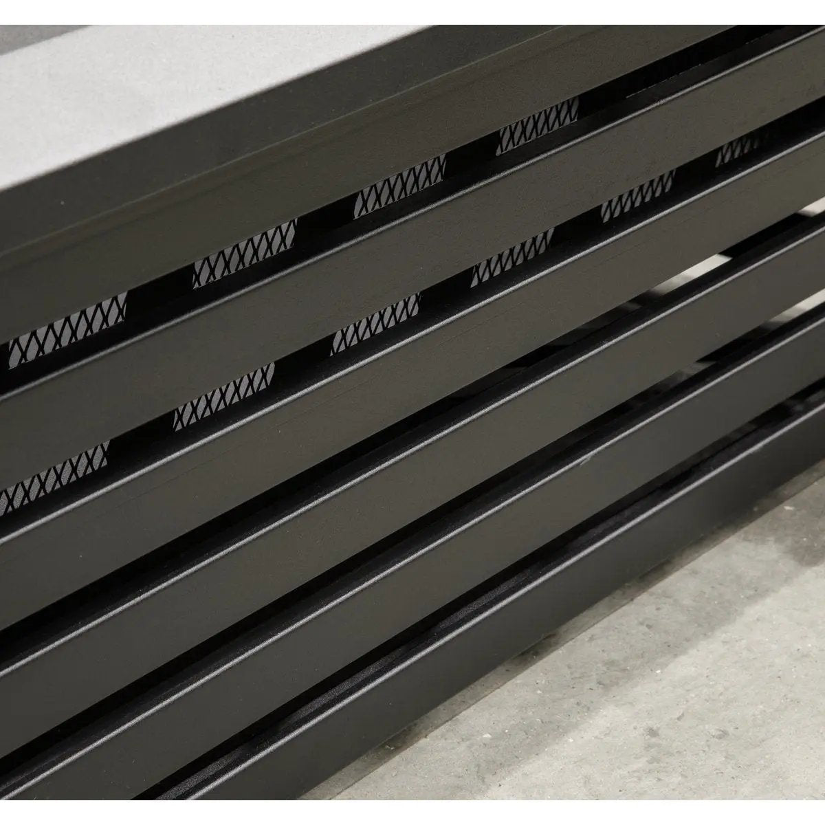 Dellonda DG43 35" Square Outdoor Fire Pit Black Dellonda