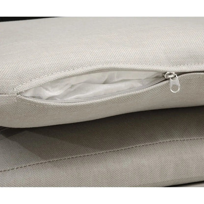 Dellonda DG50 Fusion Garden/Patio Aluminium Dining Chair with Armrests Set of 4 Light Grey Dellonda