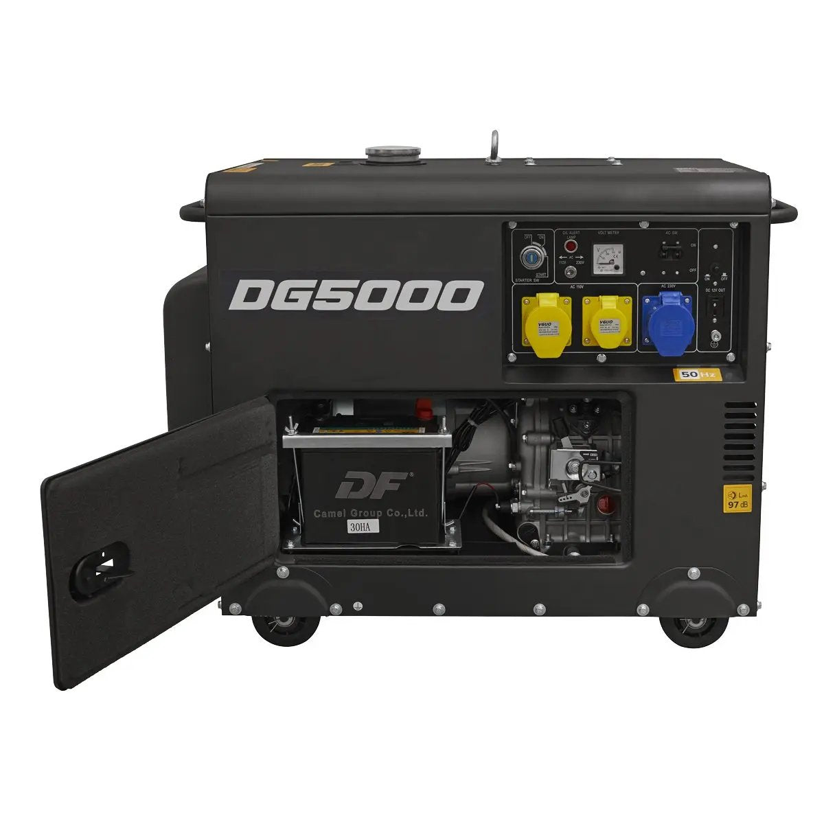 Dellonda DG5000 Diesel Generator - 4-Stroke Engine 5000W 110/230V Dellonda