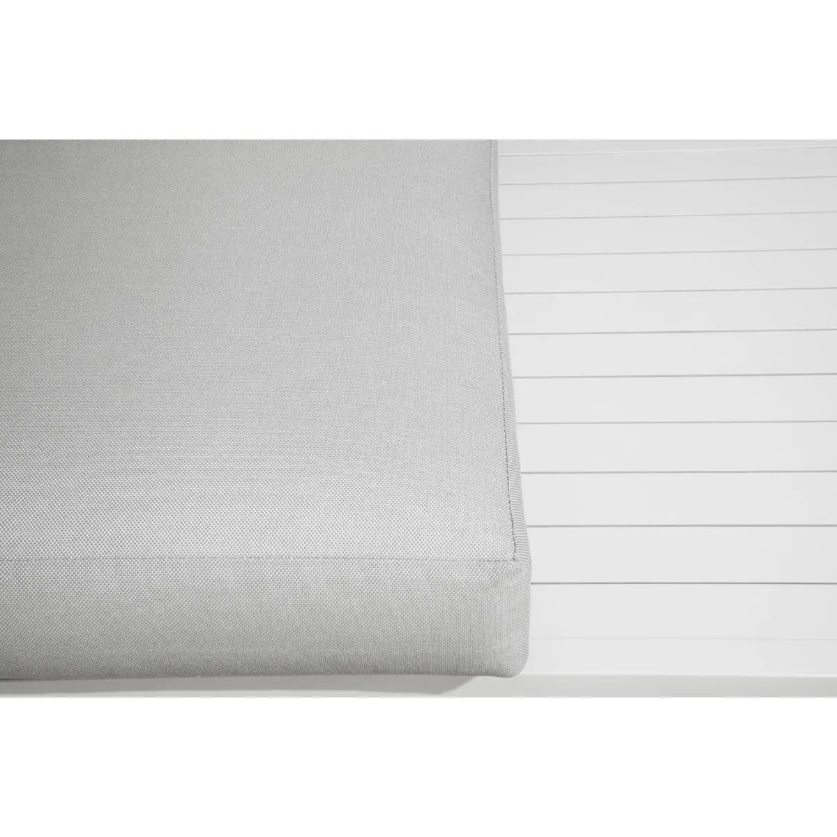 Dellonda DG53 Kyoto White 3-Piece Outdoor Garden Corner Sofa & Coffee Table Set Dellonda