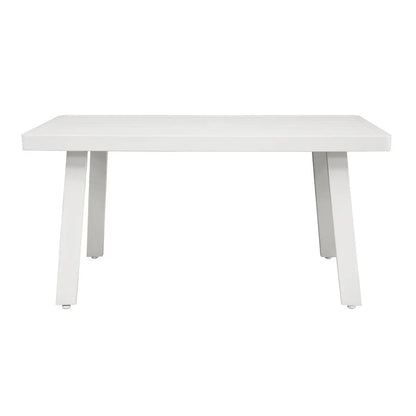 Dellonda DG53 Kyoto White 3-Piece Outdoor Garden Corner Sofa & Coffee Table Set Dellonda