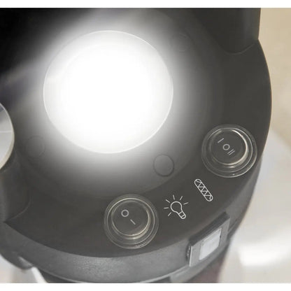 Dellonda DG62 Bistro Table with 1200W Heater 65cm Black/Stainless Steel Dellonda