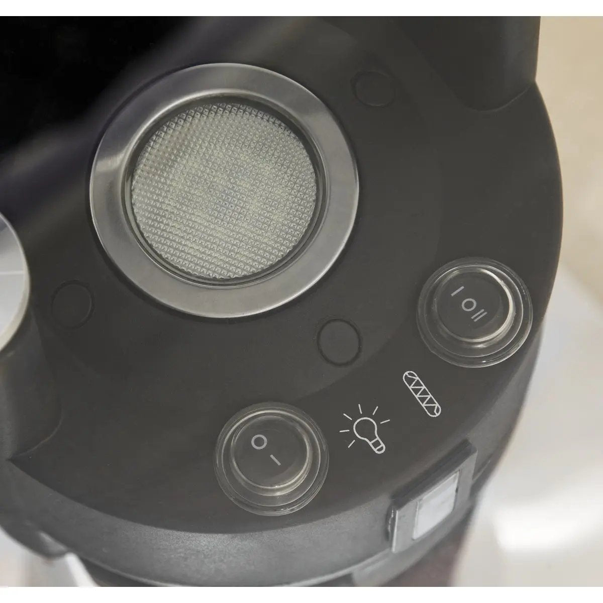 Dellonda DG63 Bistro Table with 1600W Heater 95cm Black/Stainless Steel Dellonda