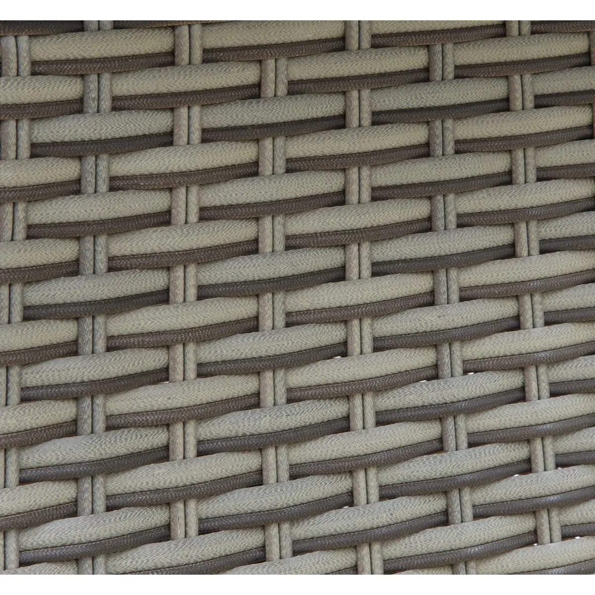 Dellonda DG65 Chester Rattan Wicker Outdoor Bistro Table with Tempered Glass Top Brown Dellonda