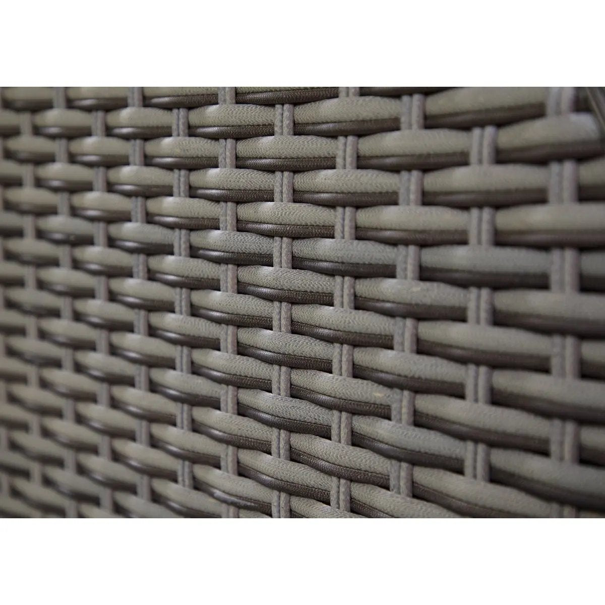 Dellonda DG68 Chester Rattan Wicker Outdoor Recliner Seat & Coffee Table Set Brown Dellonda