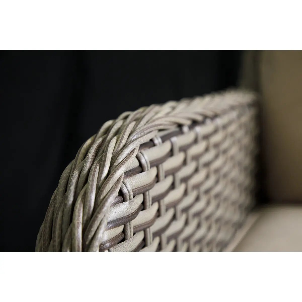 Dellonda DG68 Chester Rattan Wicker Outdoor Recliner Seat & Coffee Table Set Brown Dellonda