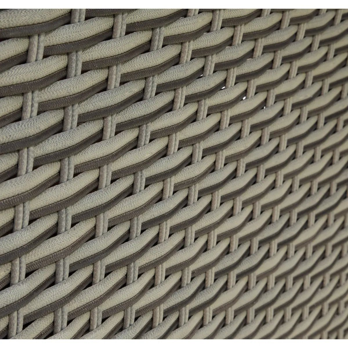 Dellonda DG69 Chester Rattan Wicker Outdoor Lounge Chairs with Cushion Brown Dellonda