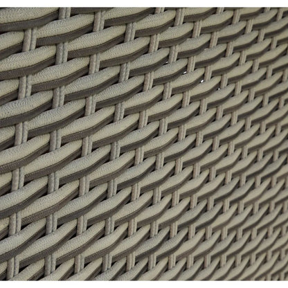 Dellonda DG69 Chester Rattan Wicker Outdoor Lounge Chairs with Cushion Brown Dellonda