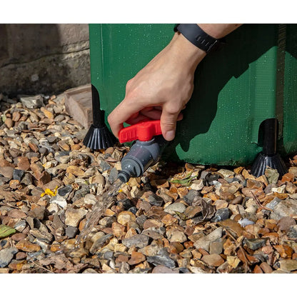 Dellonda DG8 Collapsible PVC Garden Water Butt with Zipped Lid & Drain Tap 100L Dellonda