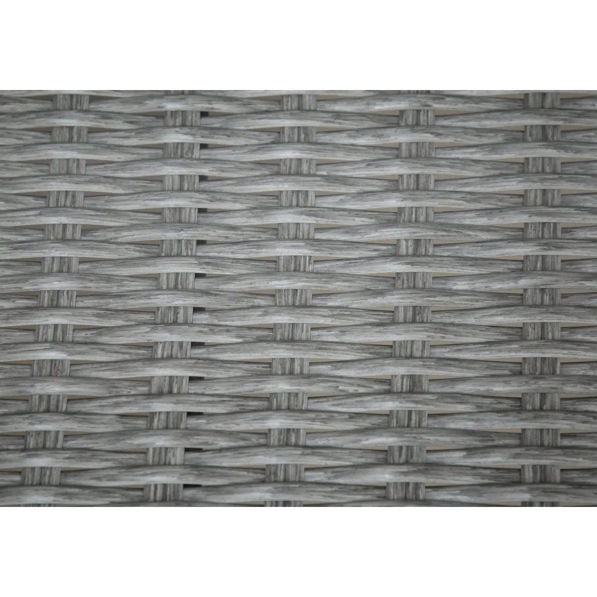 Dellonda DG81 Buxton Rattan Wicker Outdoor Coffee Table with Tempered Glass Top Grey Dellonda