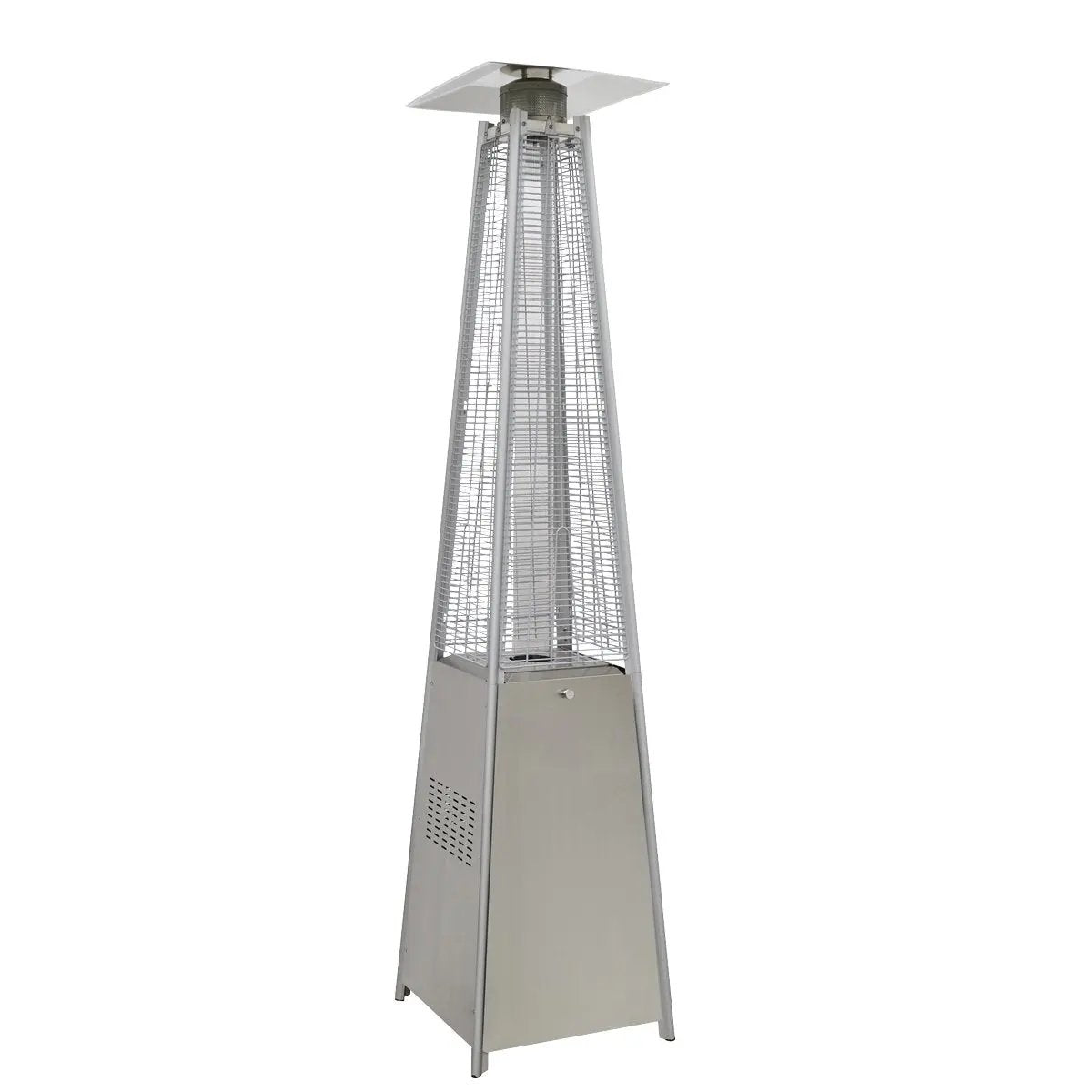 Dellonda DG99 13kW Pyramid Gas Patio Heater 13kW Commercial/Garden Use - Stainless Steel Dellonda