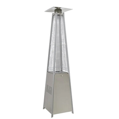 Dellonda DG99 13kW Pyramid Gas Patio Heater 13kW Commercial/Garden Use - Stainless Steel Dellonda