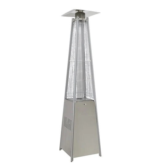 Dellonda DG99 13kW Pyramid Gas Patio Heater 13kW Commercial/Garden Use - Stainless Steel Dellonda