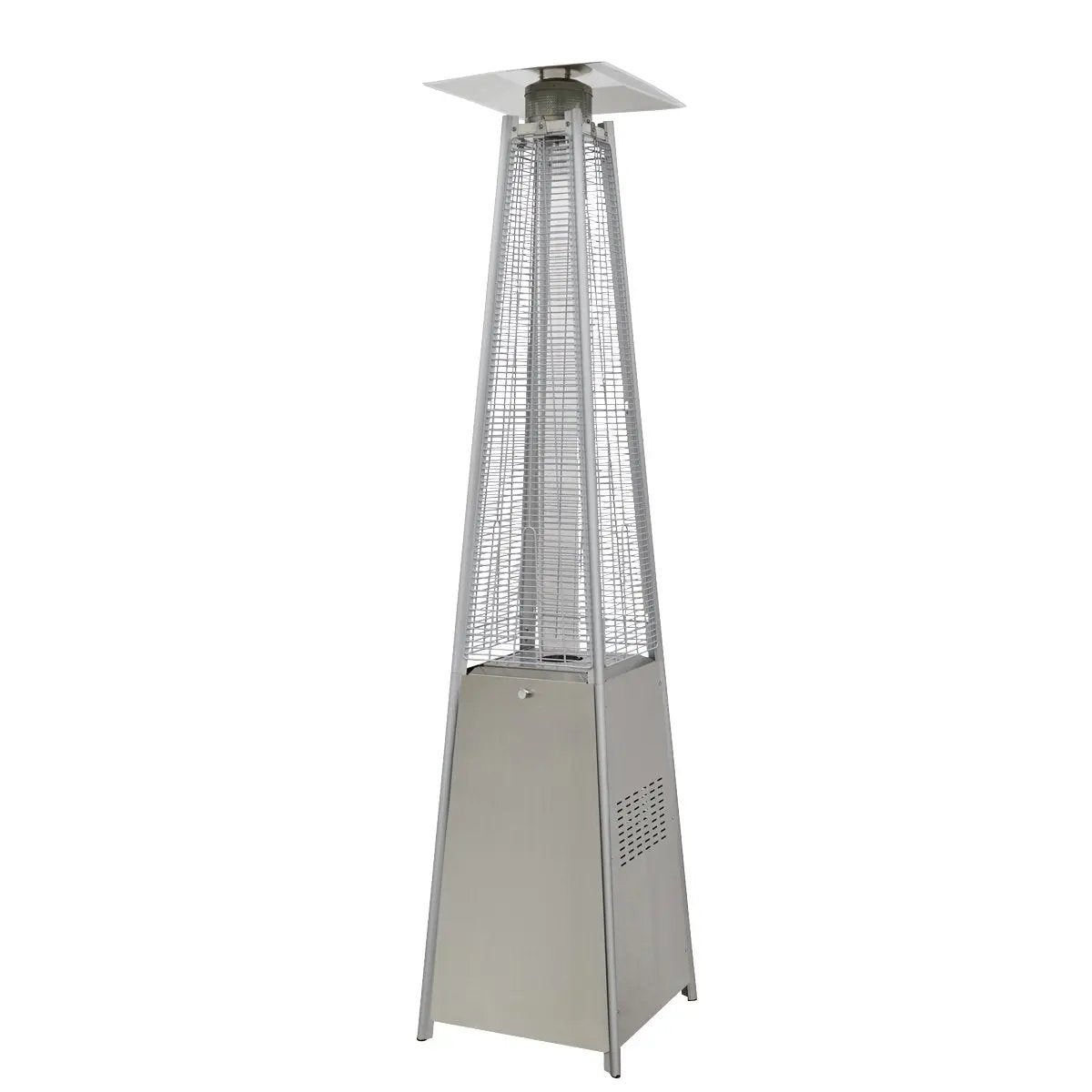 Dellonda DG99 13kW Pyramid Gas Patio Heater 13kW Commercial/Garden Use - Stainless Steel Dellonda