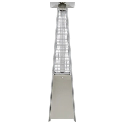 Dellonda DG99 13kW Pyramid Gas Patio Heater 13kW Commercial/Garden Use - Stainless Steel Dellonda