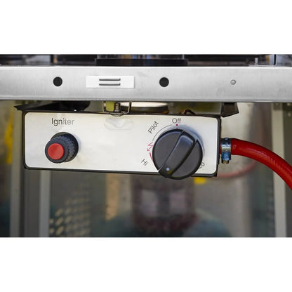 Dellonda DG99 13kW Pyramid Gas Patio Heater 13kW Commercial/Garden Use - Stainless Steel Dellonda