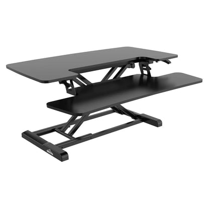 Dellonda DH15 89cm Height Adjustable Standing Desk Converter 50cm Max Height 15kg Capacity Dellonda