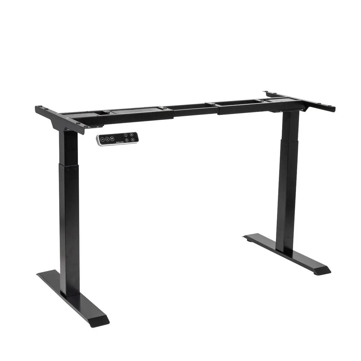 Dellonda DH16 Black Electric Adjustable Desk Frame Digital Controls 100kg Heavy Duty Dellonda